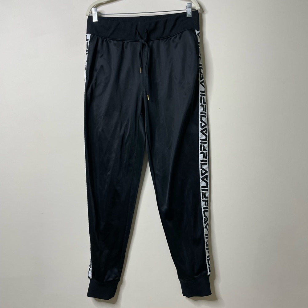 Fila Black Branded Joggers Men's Large